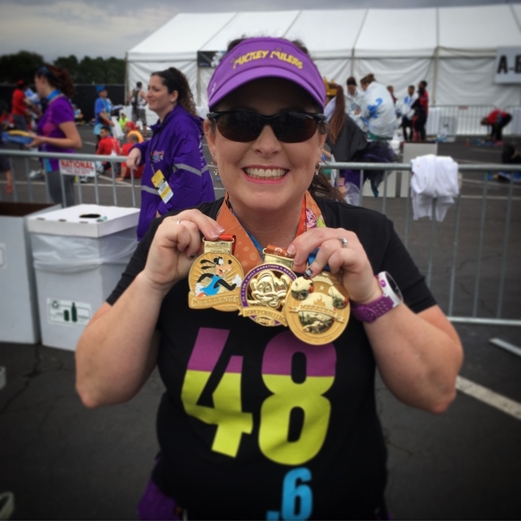 This is a look of pure Joy!  I was so glad to have completed my second Dopey challenge and I loved every minute of the races!